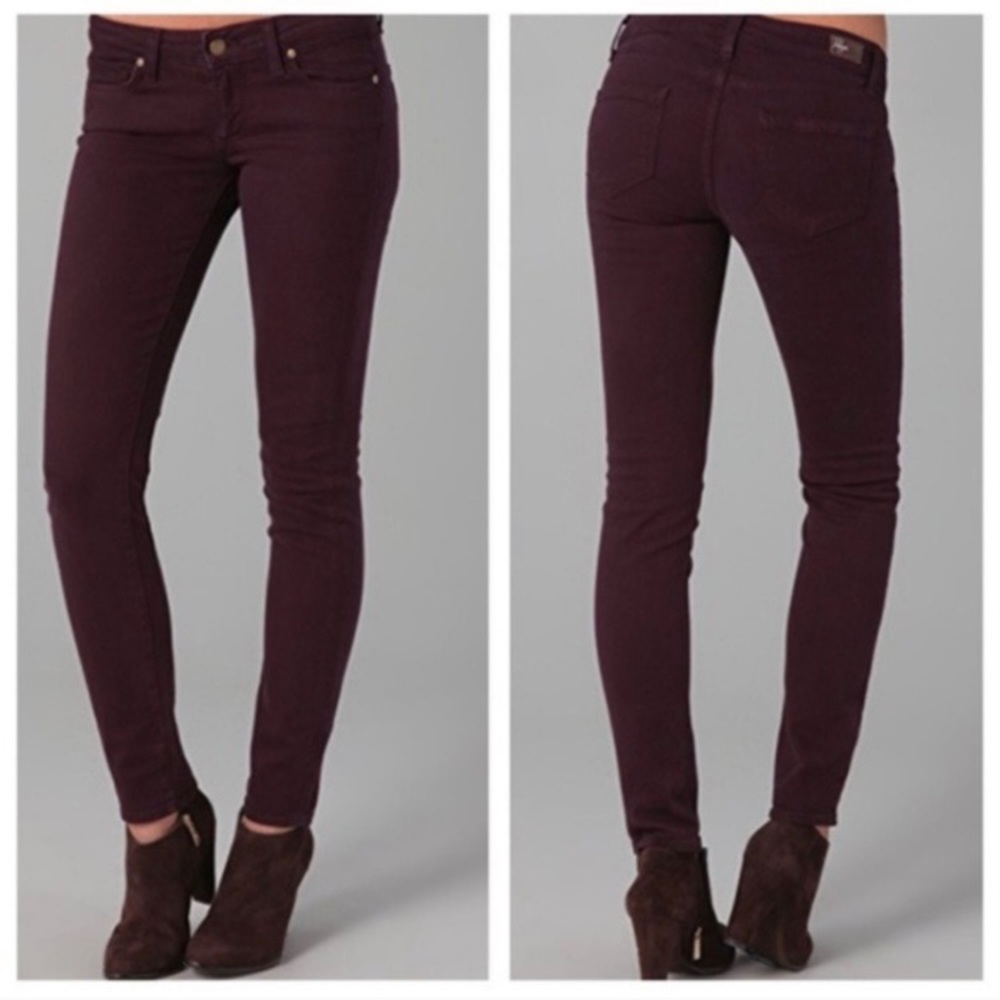 Paige Denim Winter Wine Verdugo ankle Sz 32 / 14